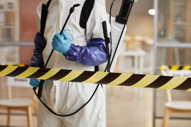 Professional Blood Cleanup technician working in Old Bethpage, NY